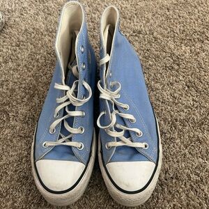 Blue High-Top Sneakers